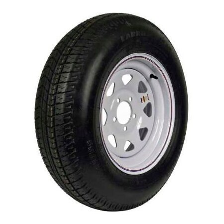Martin Wheel Martin Wheel ST205/75D-14 Trailer Tire & Custom Spoke Wheel Assembly DM205D4C-5CT